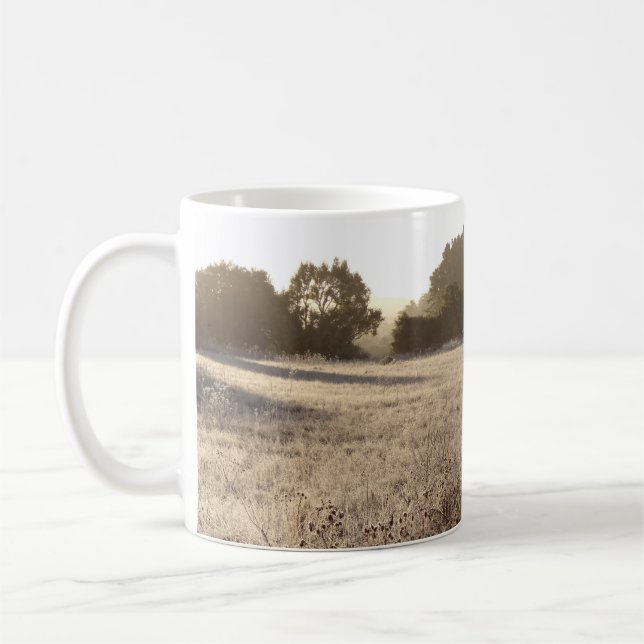 Taza De Café Sunrise at Bear Valley Trailhead Landscape (Izquierda)