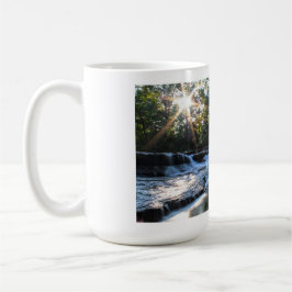 Taza De Café Sunrise over Quarry Rock Falls