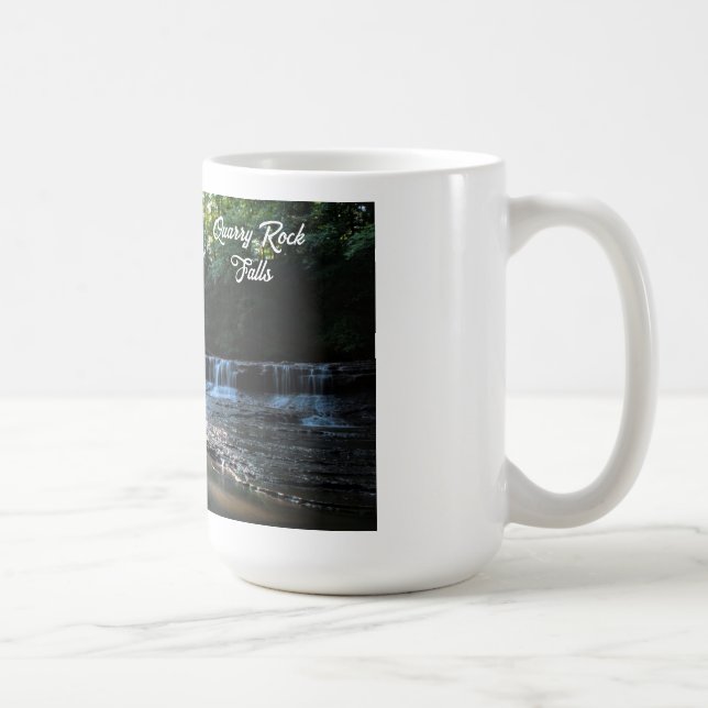 Taza De Café Sunrise over Quarry Rock Falls (Derecha)
