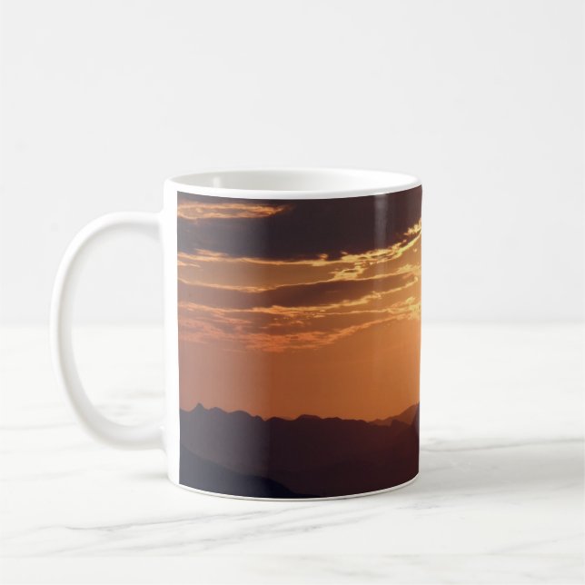 Taza De Café Sunrise/Sunset Over The Mountains Coffee Mug (Izquierda)
