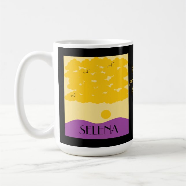 Taza De Café Sunset Clouds o' Purple Hills: (Izquierda)