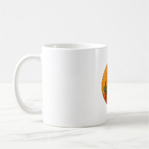 Taza De Café Sunset del desierto con cuervos - Audaz Wilderness