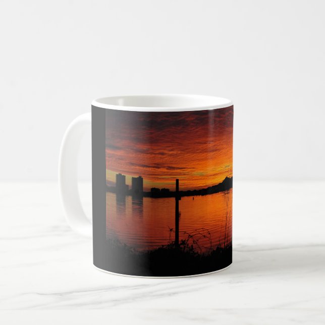 Taza De Café Sunset en Pensacola Beach (Anverso izquierdo)