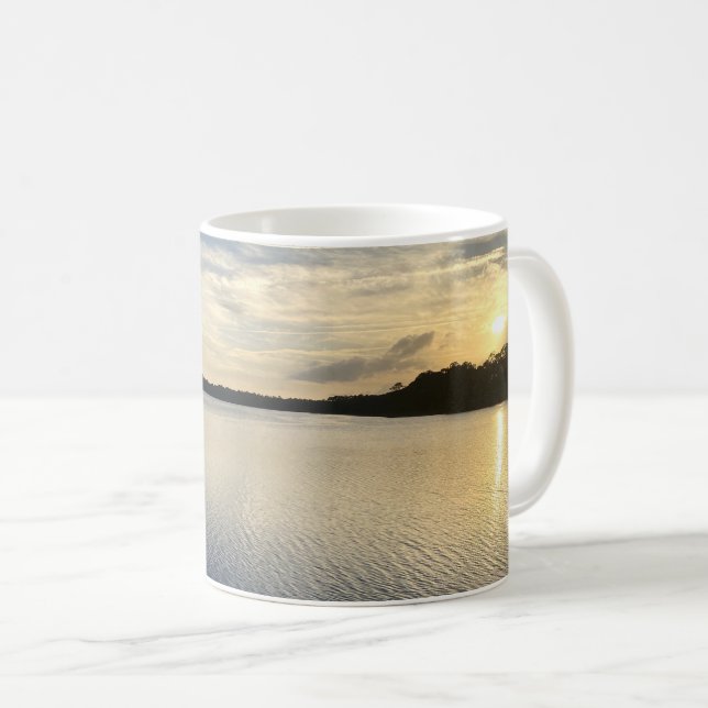 Taza De Café Sunset sobre el lago Wildcat (Anverso derecho)