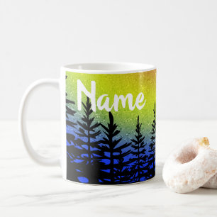 Taza De Café Sunset Tree Silhouette Design Coffee Mug Cup