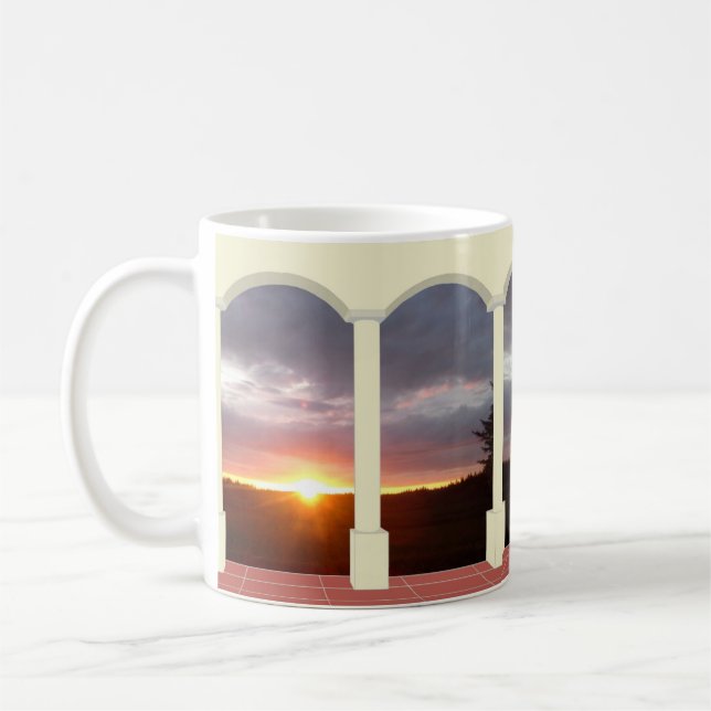Taza De Café Sunset Under Arch Mug (Izquierda)