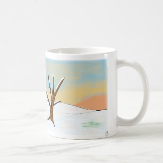 Taza De Café Sunset Winter Scape
