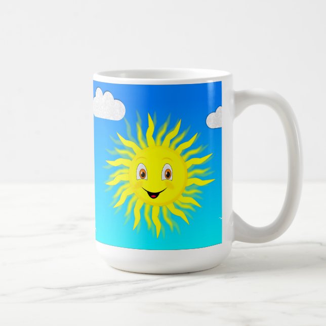 Taza De Café Sunshine Happy Face (Derecha)