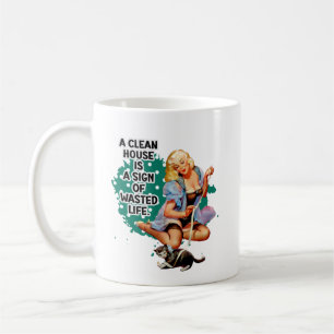 Taza De Café Sunshine mezclado con el huracán Retro Housewife