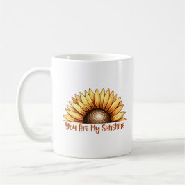 Taza De Café Sunshine Sunflower Personalizado