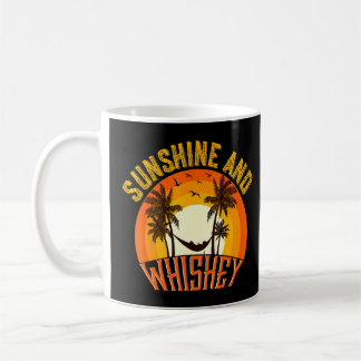 Taza De Café Sunshine Y Whiskey Beach Summer Bourbon Shot Gla