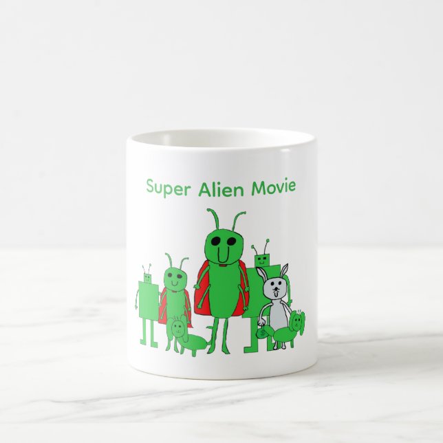 Taza De Café Super Alien Movie Full Character Coffee Mug (Centro)