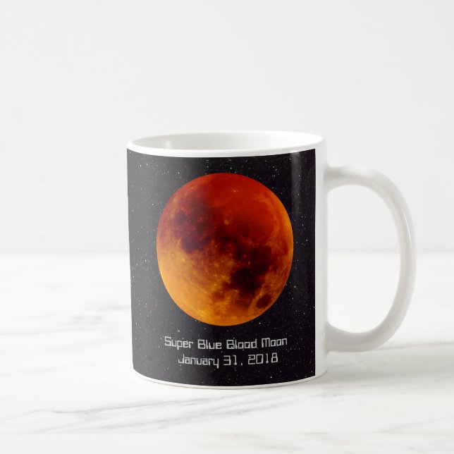 Taza De Café Super Blue Blood Moon 2018 (Derecha)