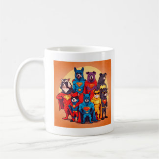 Taza De Café Super Critters: Hilarante inspirado en héroe