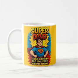 Taza De Café Super Dad Mug: ¡El regalo perfecto del Día del Pad