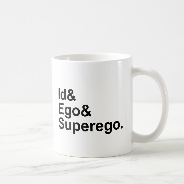 Taza De Café Super-ego el | del ego de la identificación tres (Derecha)