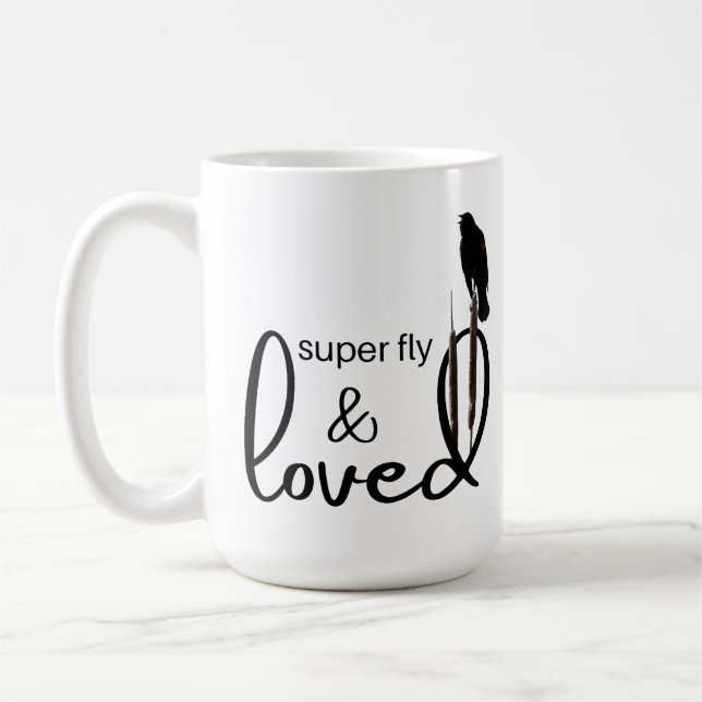 Taza De Café Super Fly (con Red-Winged Blackbird) (Izquierda)