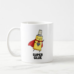 Taza De Café Super Glue Funny Super Hero Pun