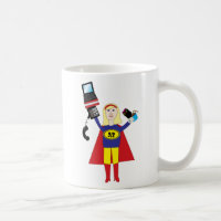 Super Hero Mug Profesional Administrativo