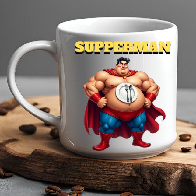 Taza De Café Super Hero SUPPERMAN Funny Office Gift (Subido por el creador)