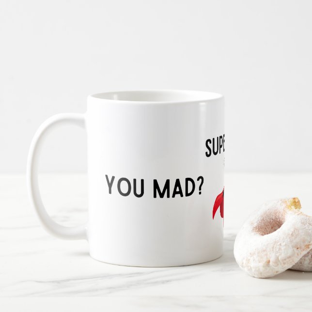 Taza De Café Super Mad Mug (Con donut)