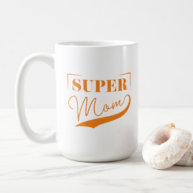 Taza De Café Super Mamá (Con donut)