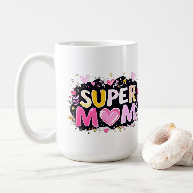 Taza De Café Super Mamá (Con donut)