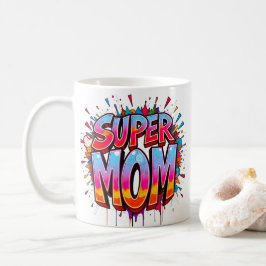 Taza De Café Super Mamá cita el día de la madre