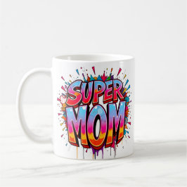 Taza De Café Super Mamá cita el día de la madre