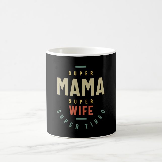 Taza De Café Super Mamá Super Esposa - Regalo Materno (Centro)