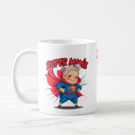 Taza De Café Super Mamie 2 message d'amour pour les mamies