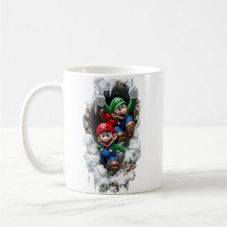 Taza De Café Super Mario & Luigi 3D Wall-Burst Coffee Mug