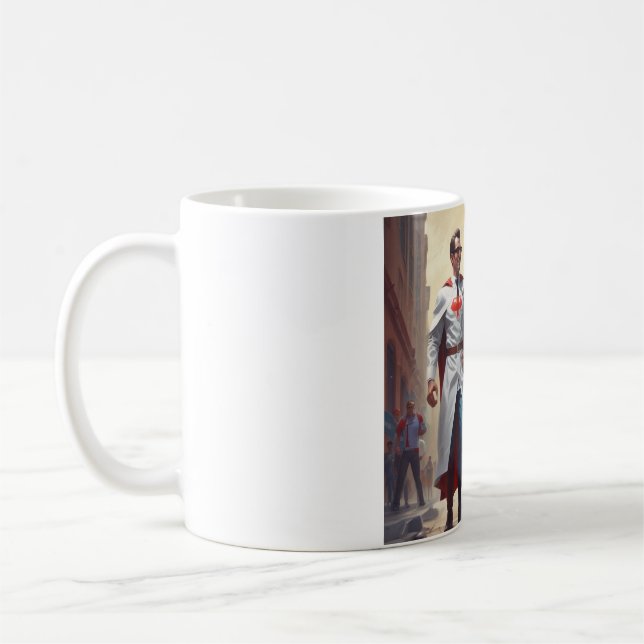 Taza De Café Super Medics: Sip Like a Hero (Izquierda)