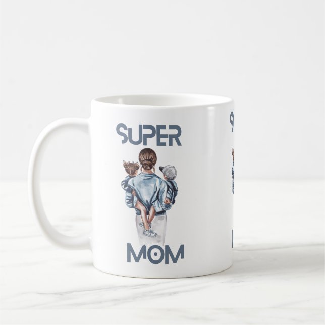 Taza De Café Super Mom Mug (Izquierda)
