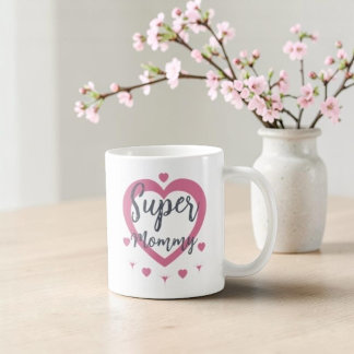 Taza De Café Super Mommy Personalized Best Mom Gift Coffee Mug
