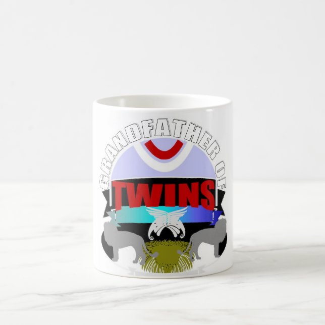 Taza De Café súper orgulloso abuelo de mellizos (Centro)