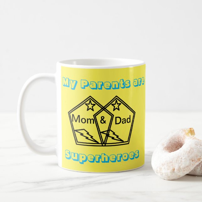 Taza De Café Super Padres (Con donut)