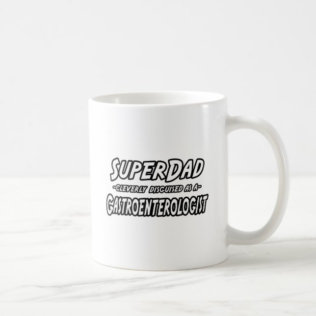 Taza De Café Super papá... gastroenterólogo (Derecha)