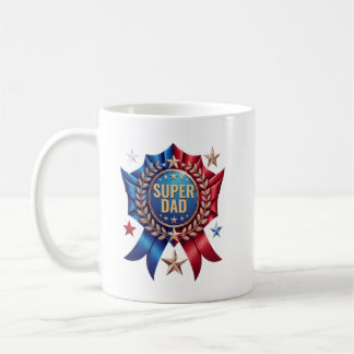 Taza De Café Super Papá Personalizado Nombre Héroe Día del Padr