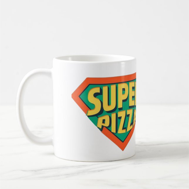 Taza De Café súper pizza Classic Mug, 11 oz (Izquierda)