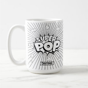Taza De Café ¡SUPER POP! Arte Pop de Cómic Divertido y Original