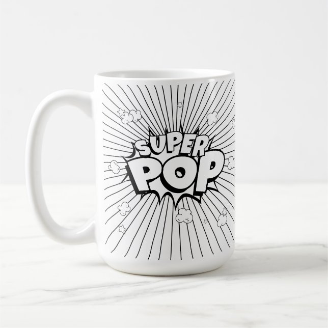 Taza De Café SUPER POP! Do It Yourself! Comic Book Pop Art Fun  (Izquierda)