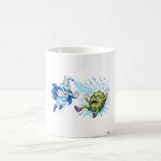Taza De Café Super Sanitizador vs. Monstruo de Gérmenes