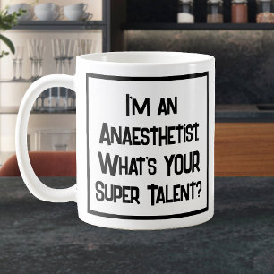 Taza de café Super Talento de Anestesista