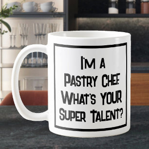 Taza De Café Súper Talento Del Chef Pastelero. Coffee Mug