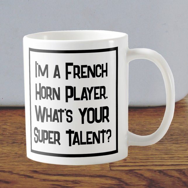 Taza De Café Super Talento del Jugador Francés del Cuerno. Coff (Subido por el creador)