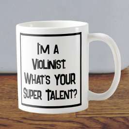 Taza De Café Super Talento Violinista. Coffee Mug