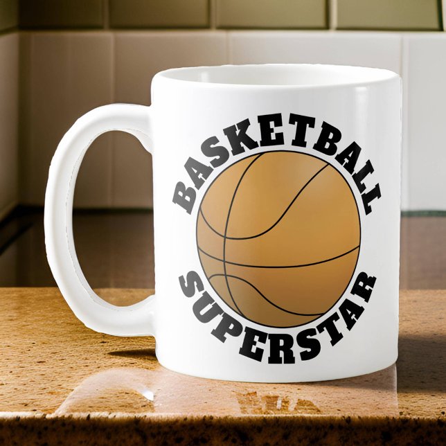 Taza De Café Superestrella de baloncesto (Basketball Superstar Mug)