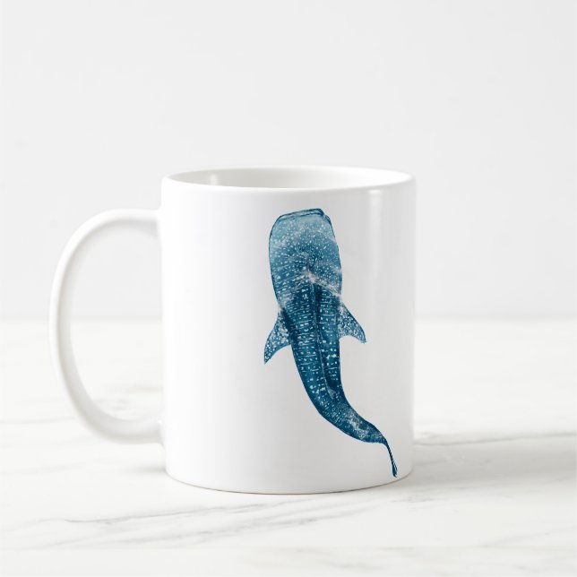 Taza De Café Superficie del tiburón ballena (Izquierda)