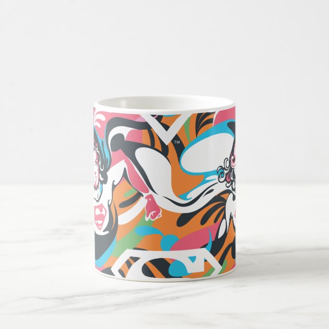 Taza De Café Supergirl Color Splash Swirls Pattern 4 (Centro)